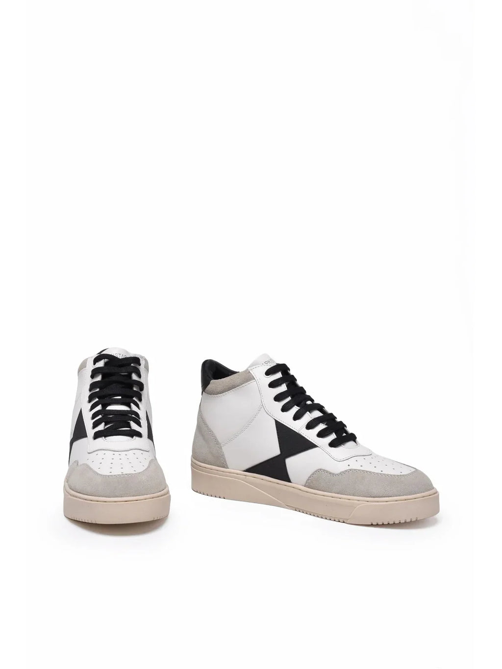 Arkistar Leather Rubber Sneakers - White/Black