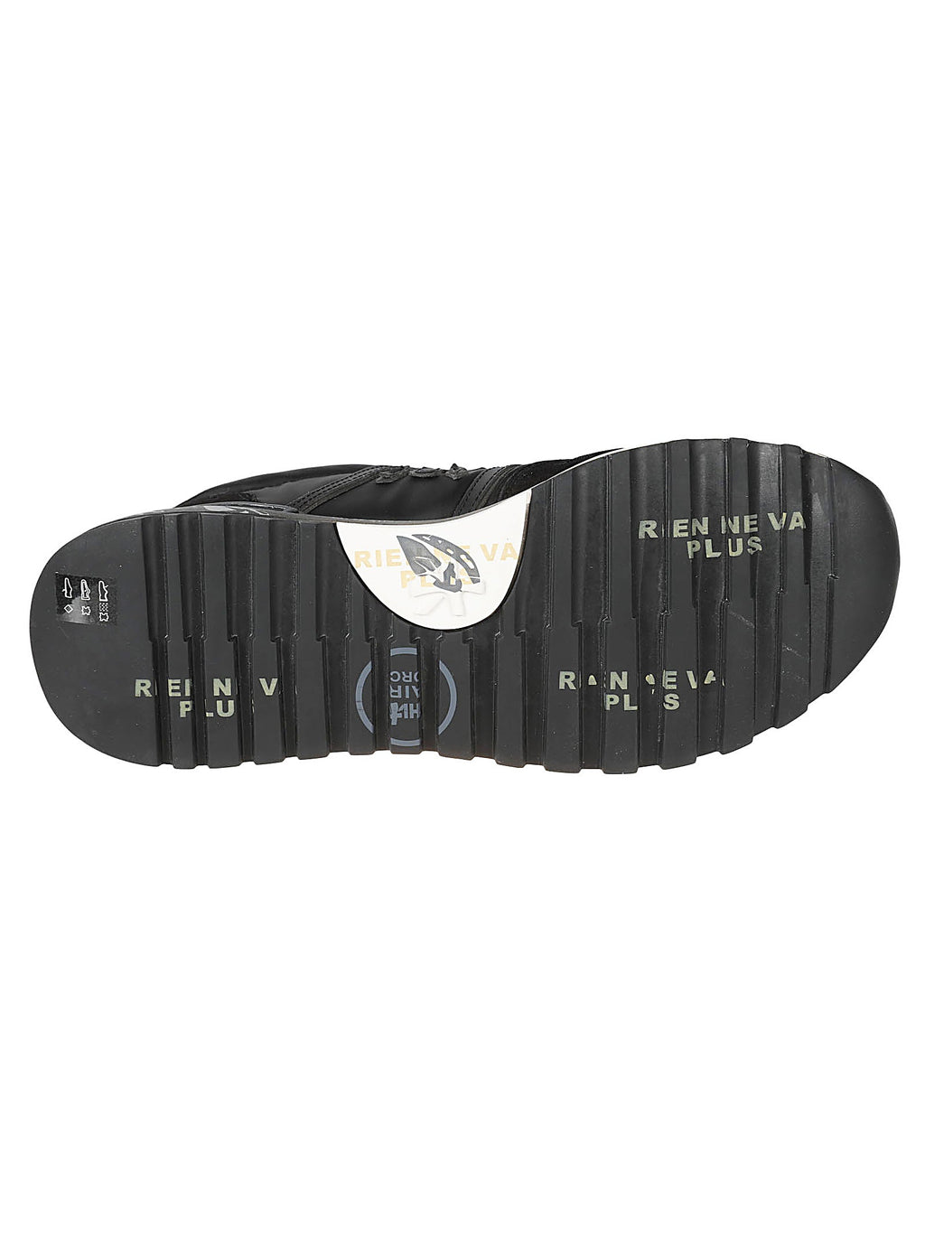 Lander Black Polyamide Calfskin Leather Sneakers