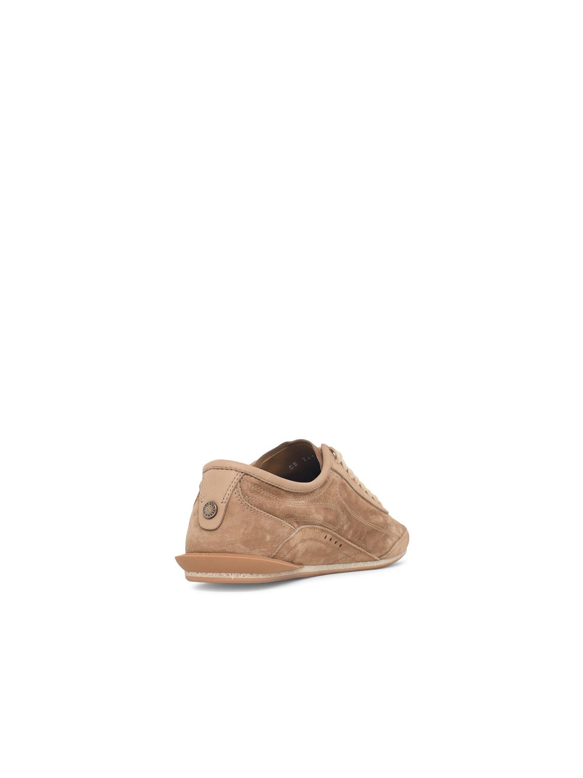 'Gimondi Plus' Brown Leather Sneakers