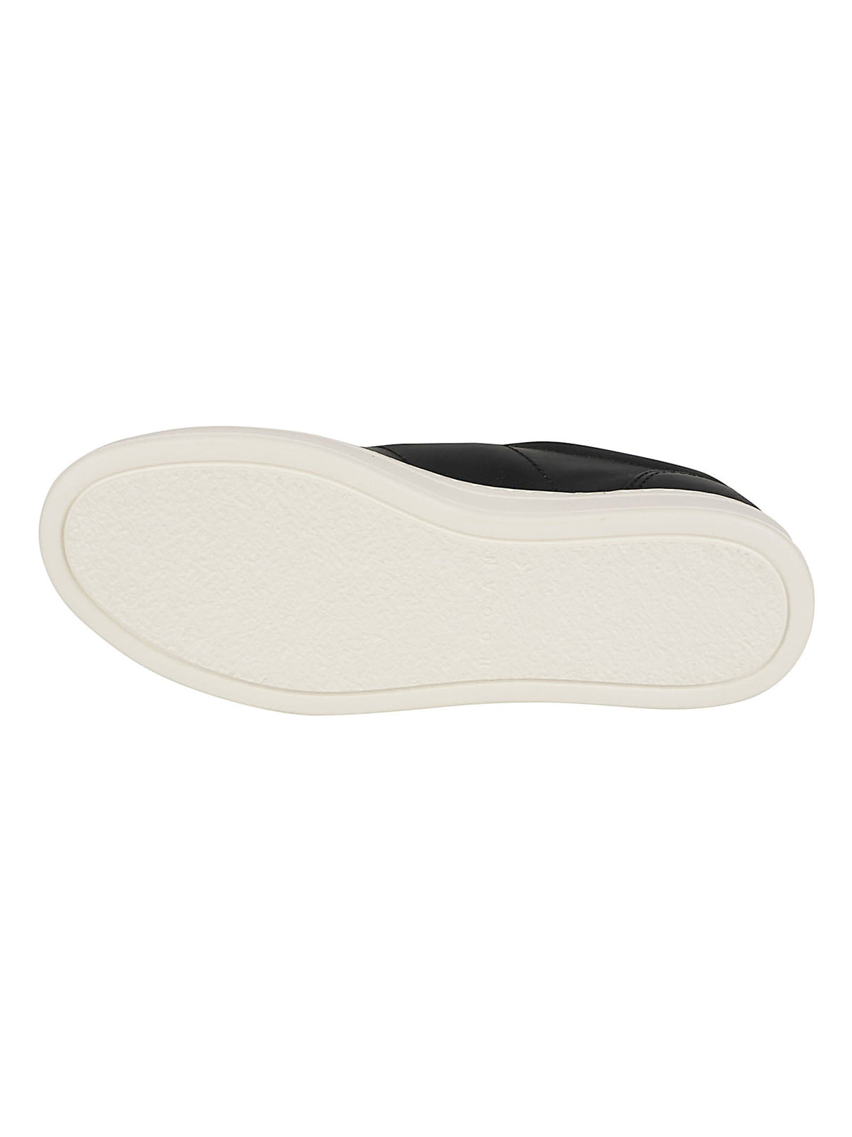 H668 Laceless Black Calf Leather Slip-On Sneakers
