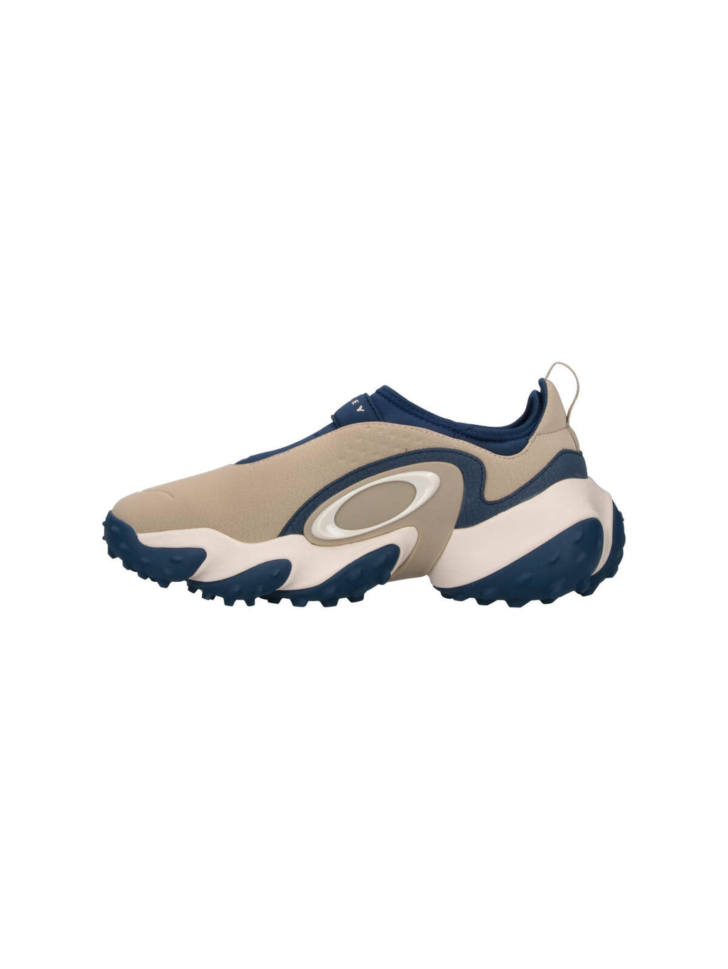 Beige Blue Edge Icon Water-Repellent Slip-On Sneakers