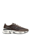 Brown Low-Profile Graphic Sneakers
