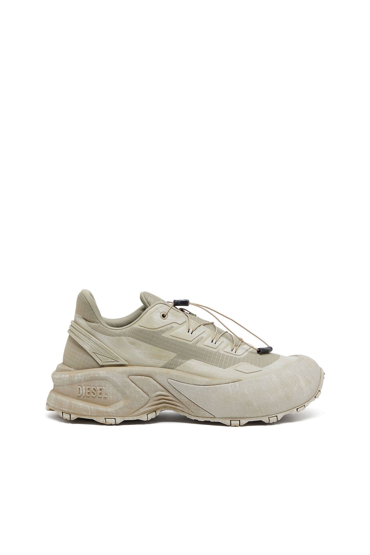 D-Cage-Distressed chunky sneakers in ripstop