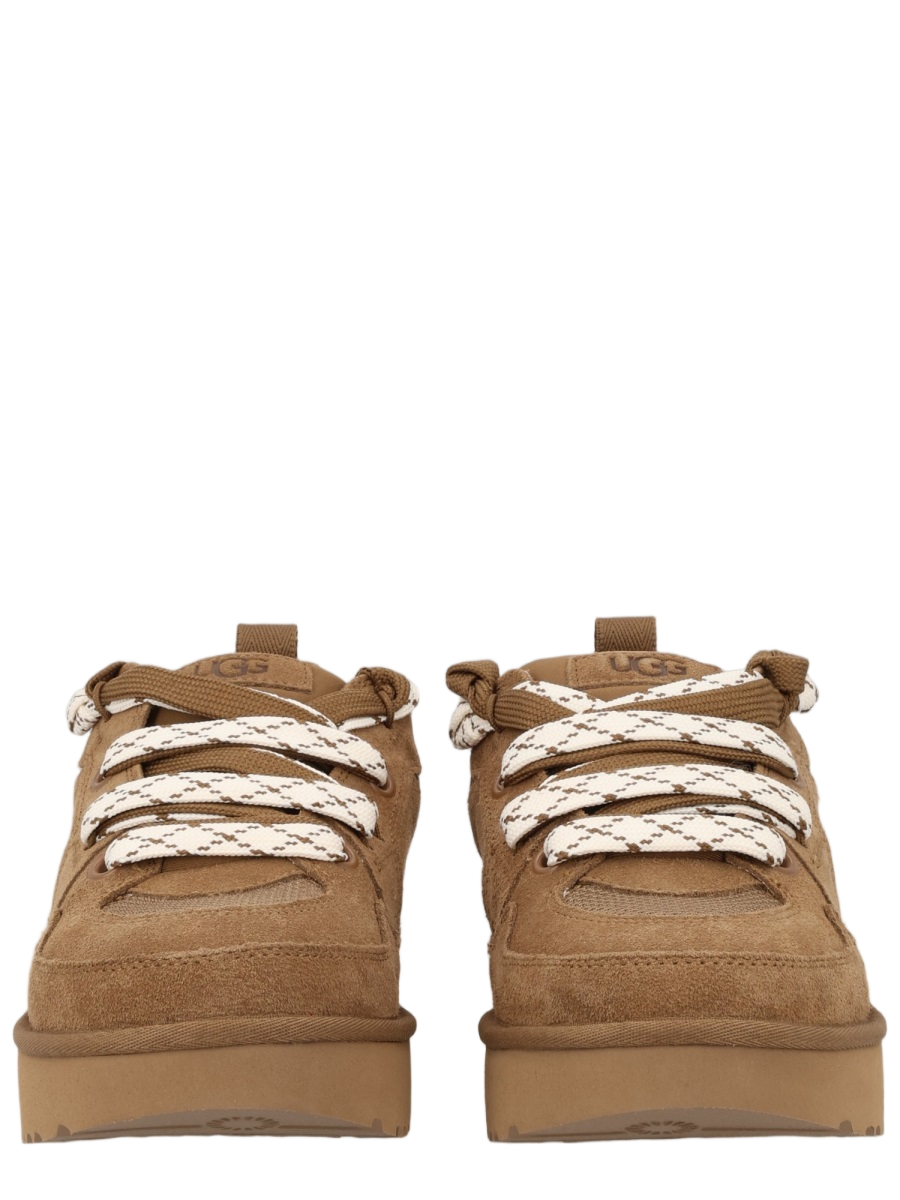 Lo Lowmel Suede Mesh Leather Sneakers