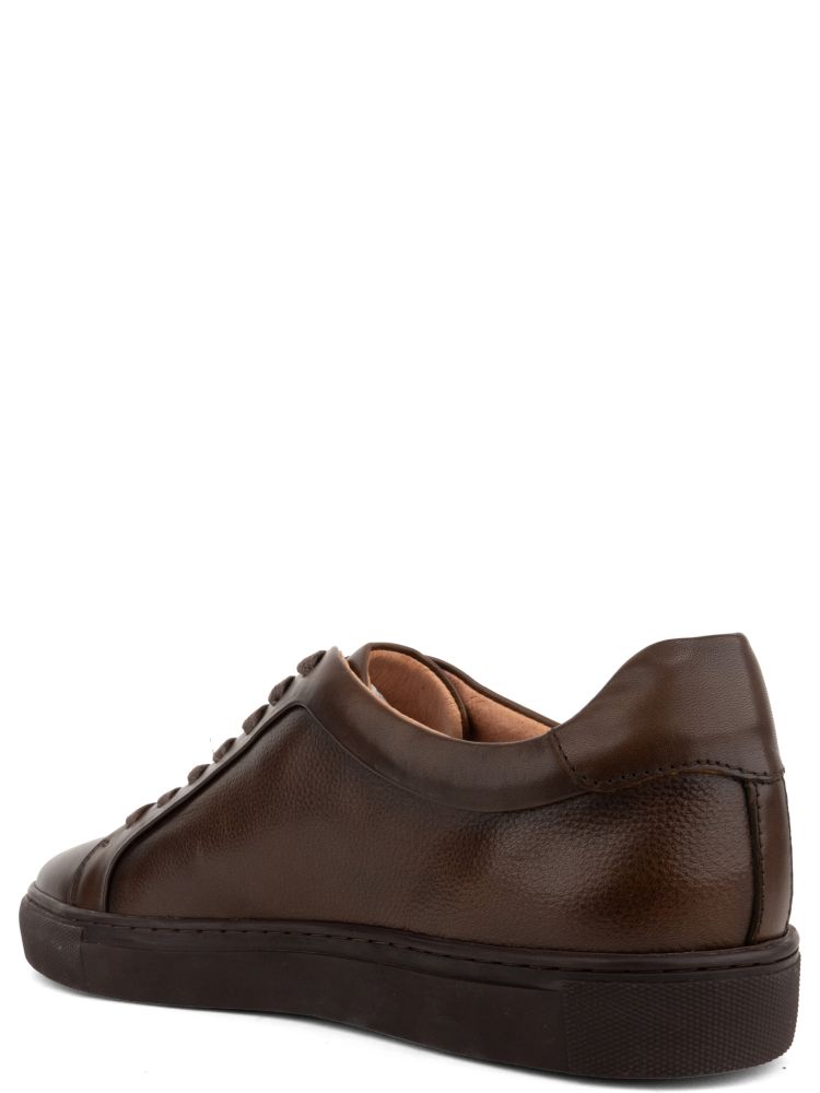 Brown Leisure Low-Profile Leather Sneakers