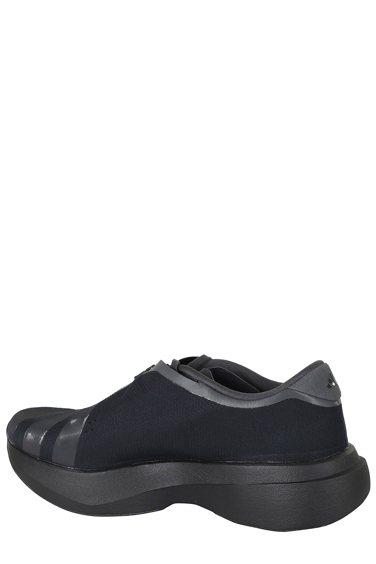 Black Adizero Logo Back Zip Closure Polyester Sneakers