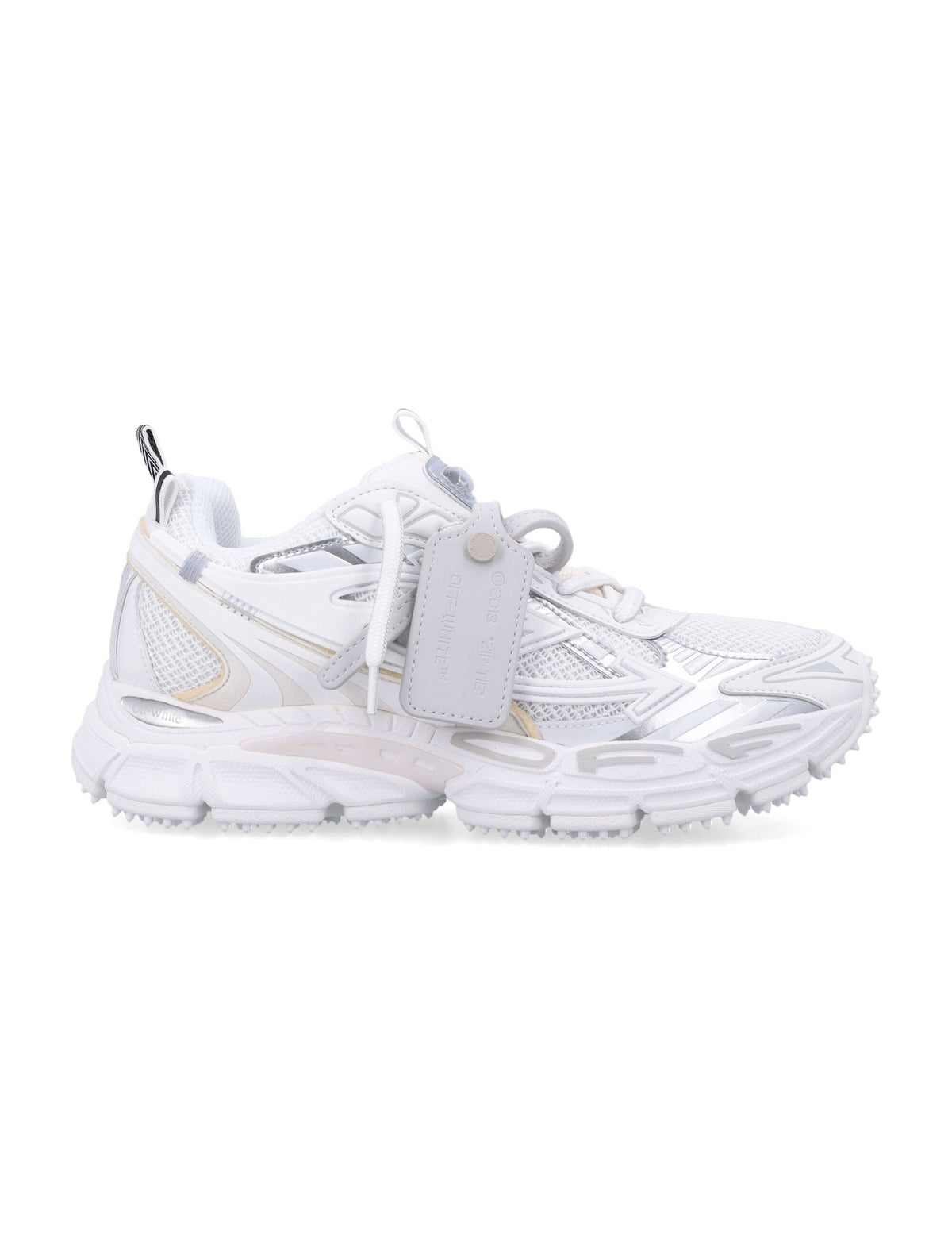 Beige Be Right Back Layered Textured Sneakers