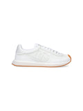 Calf Leather Low-Top Sneakers With Squared Toe