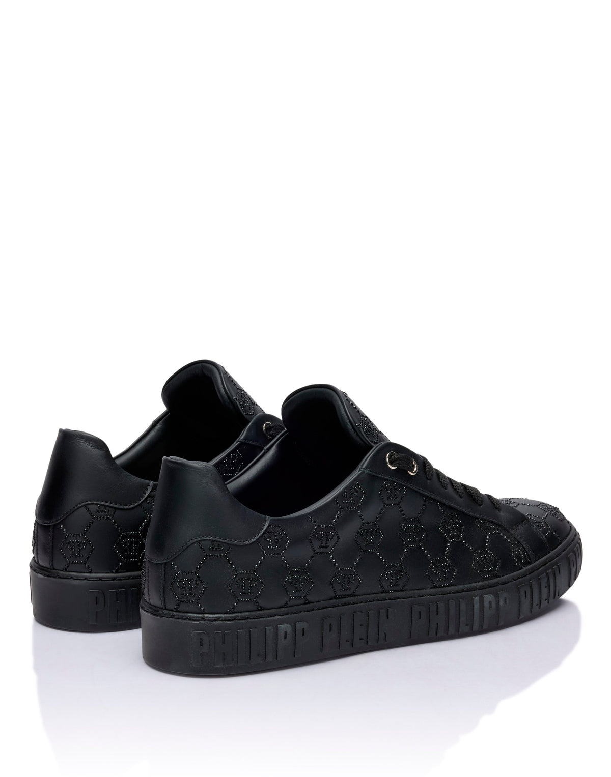 Low-Top Sneakers Carson Monogram Strass