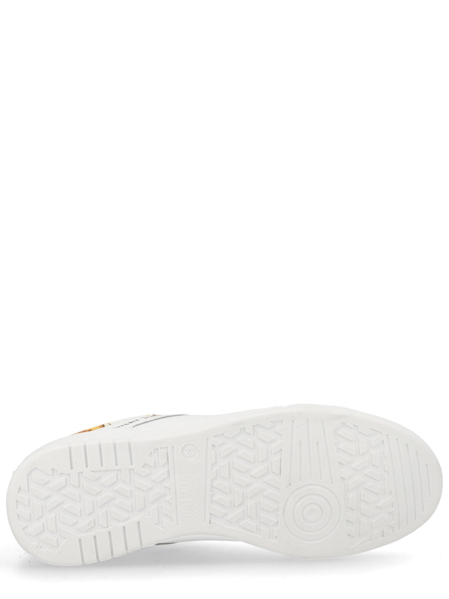 Black Gold Baroque Pattern Sneakers