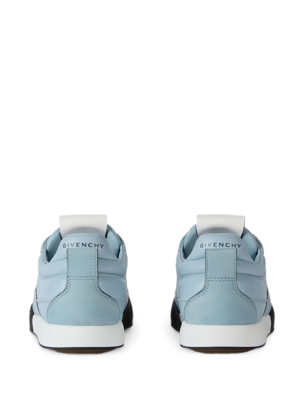 Light Blue Black Accent Low-Top Sneakers