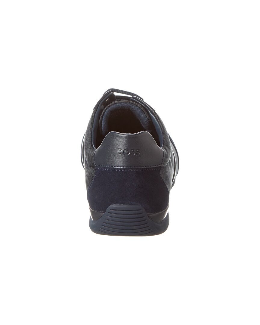 Hugo Boss Saturn Leather-Trim Sneaker