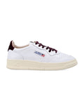 Low-Top Sneakers with Perforated Detailing and Velvet Accents