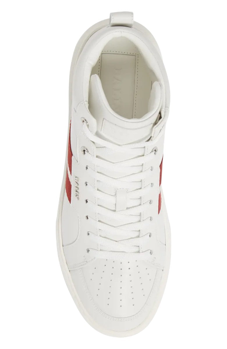 Bally Myles 6237763 Men's White Calf Leather Sneakers