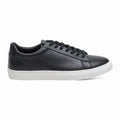 Antique Rogue Men’s Black Leather Trainer Sneaker Shoes - Gibbs