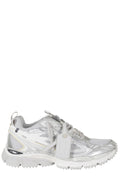 Gray Be Right Back Mesh Leather Sneakers