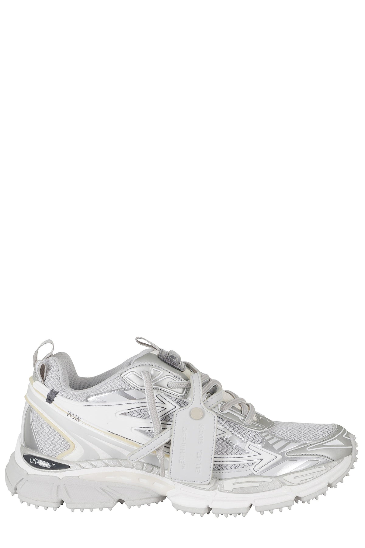 Gray Be Right Back Mesh Leather Sneakers