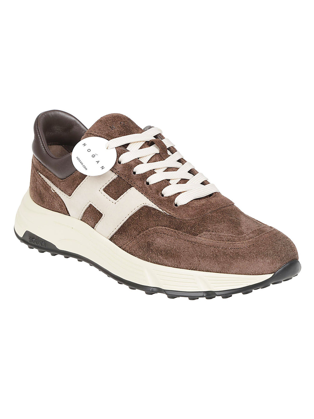 Hyperlight Suede-Leather Low-Top Sneakers
