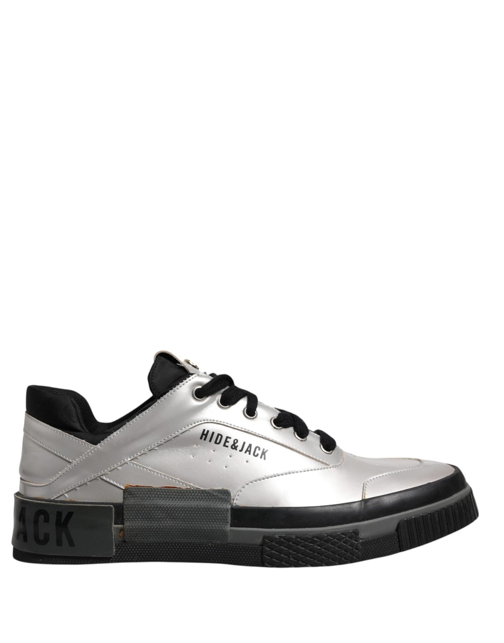 HIDE & JACK Metallic Low Top Lace Up Sneakers Men's Shoes (Pre-Owned)