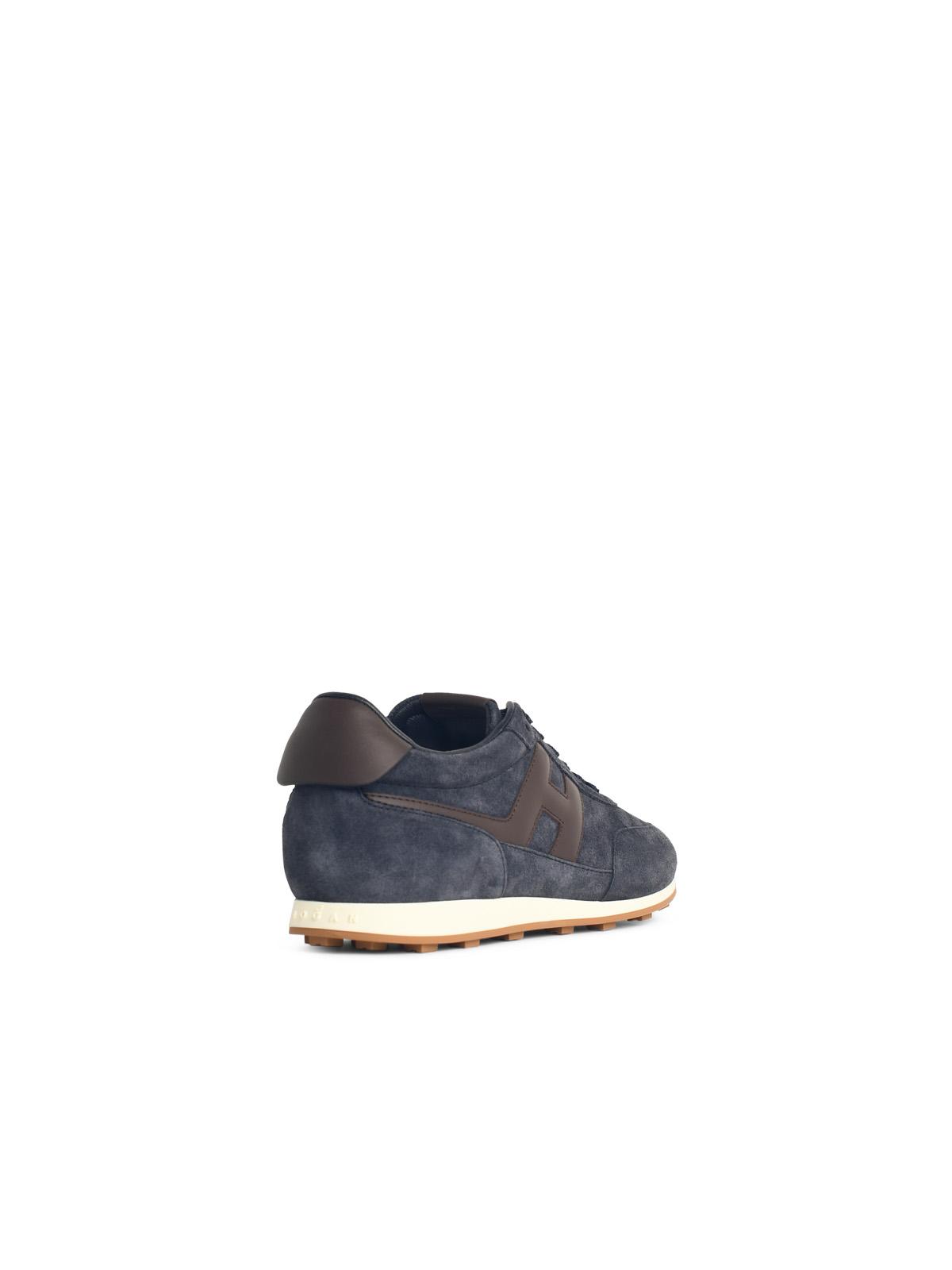 'Athletic' Blue Suede Sneakers