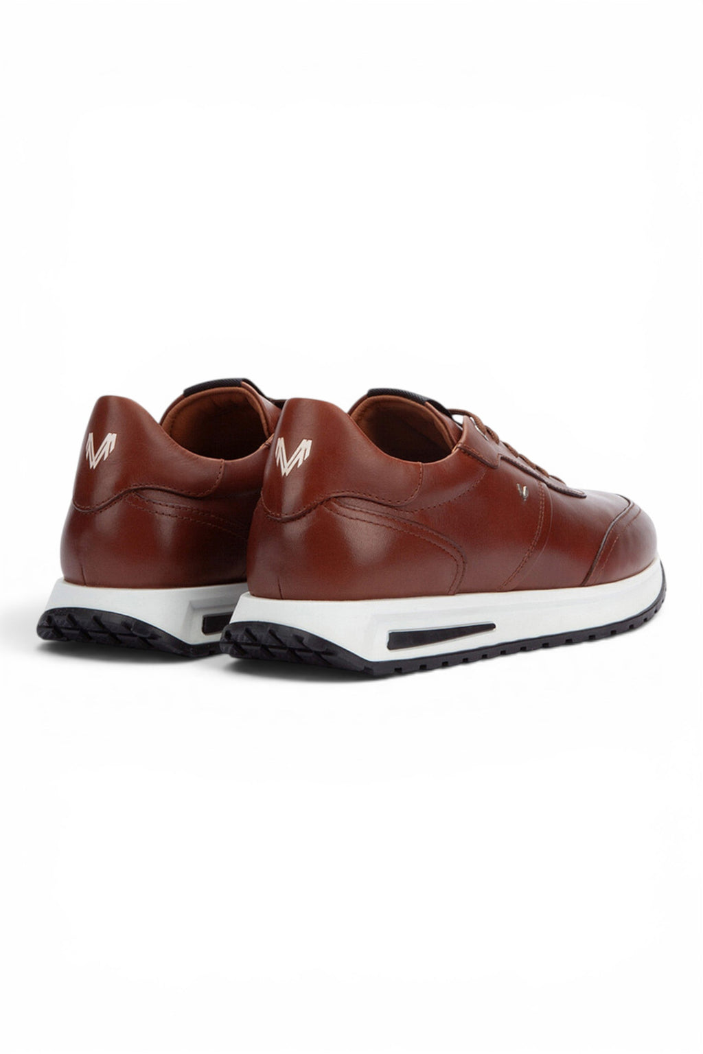Martinelli Men's Brown Leather Sneakers Trainer Lace-Up Shoes - Hanbury
