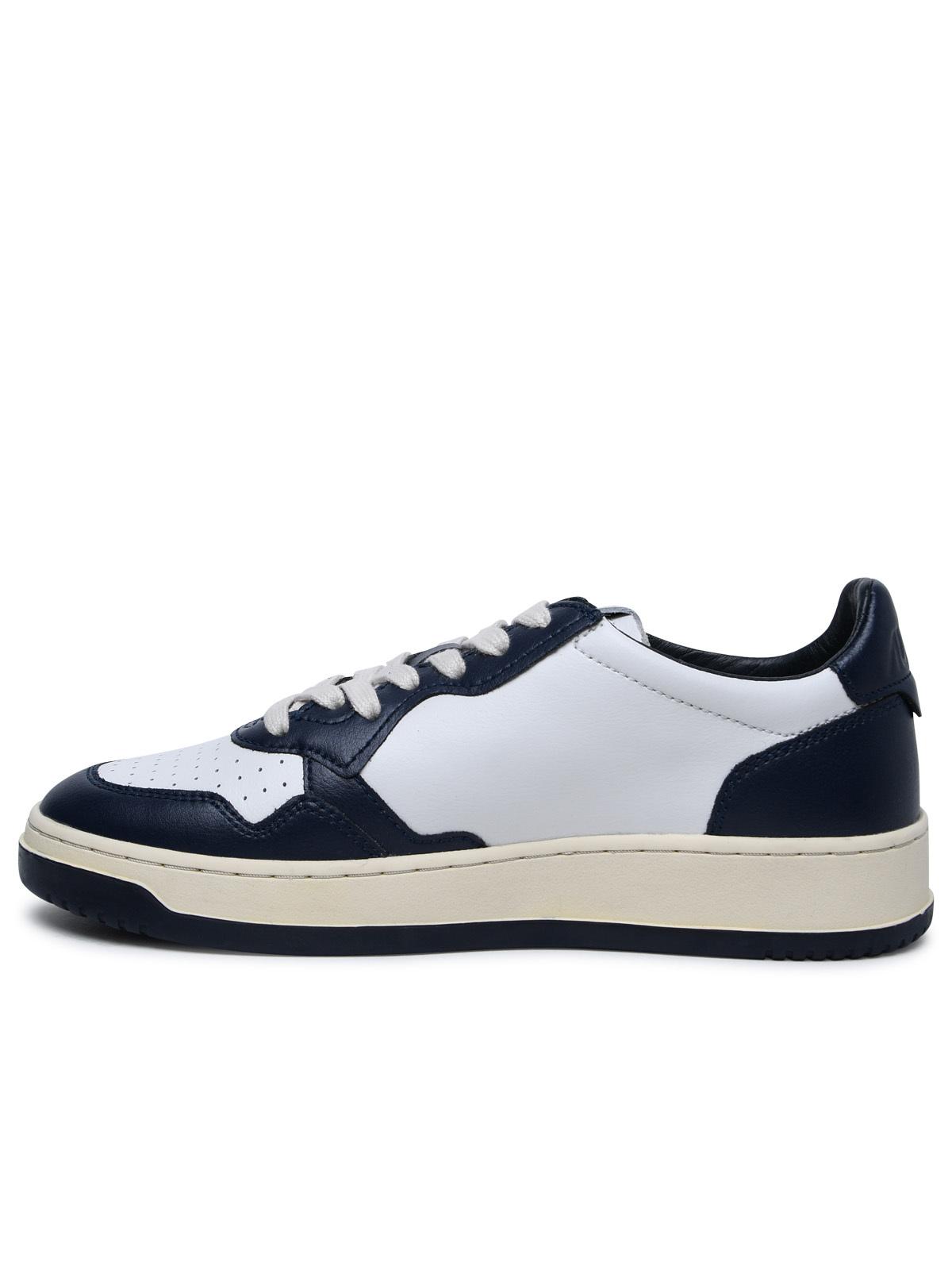 Medalist' Blue Leather Sneakers
