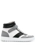 Ferragamo Logo-Print Hi-Top Sneakers