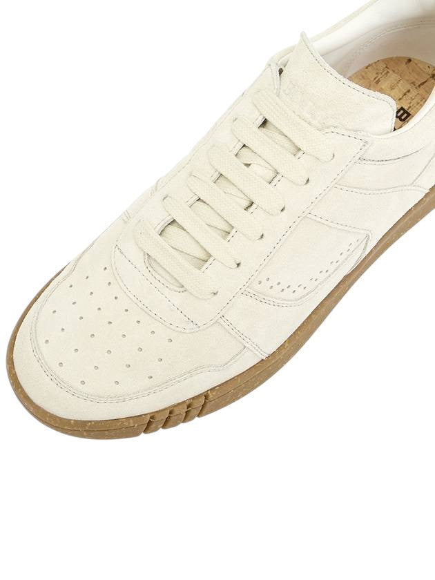 Bally Weky 6303319 Men's Dusty White Suede Leather Sneaker