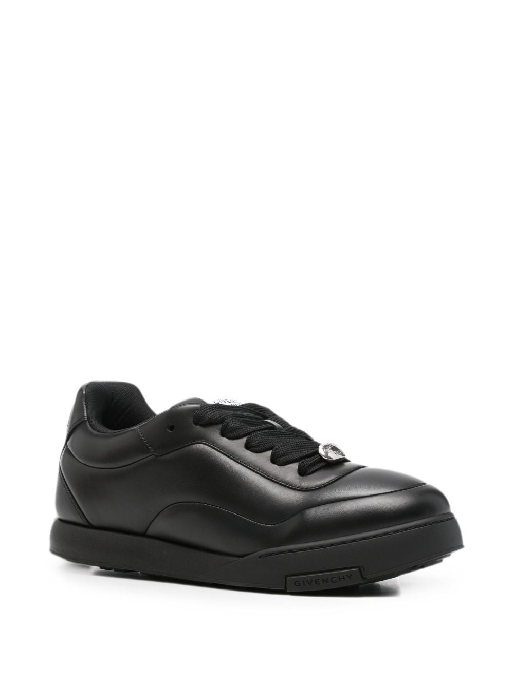 Black Streamlined Minimalist Sneakers