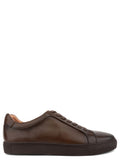 Brown Leisure Low-Profile Leather Sneakers