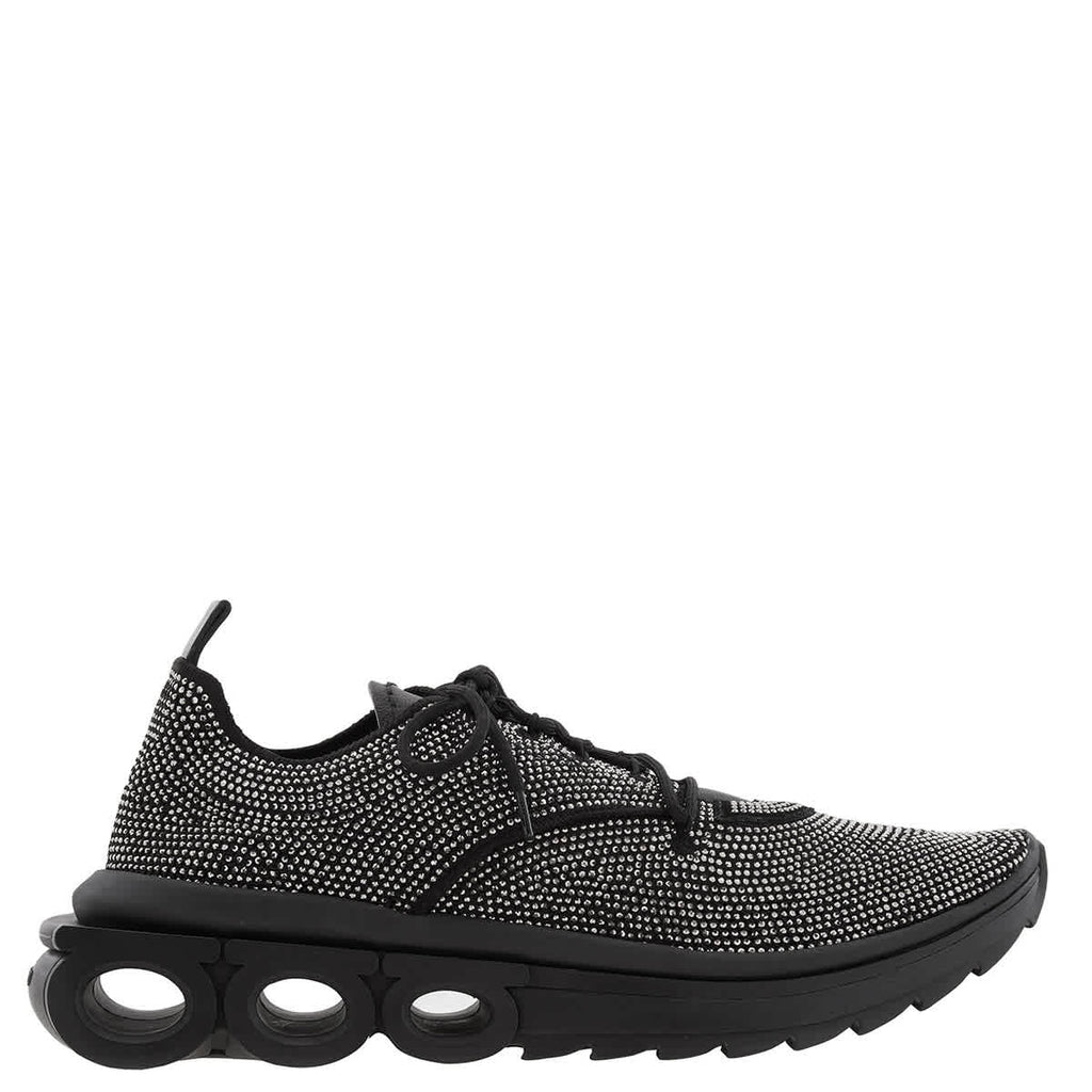 Ferragamo Nima Rhinestone Gancini Sneakers