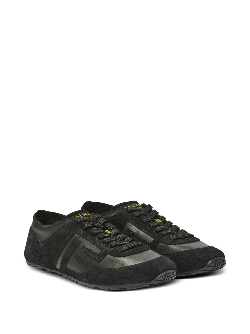 Low-Profile Lace-Up Rubber Sole Sneakers