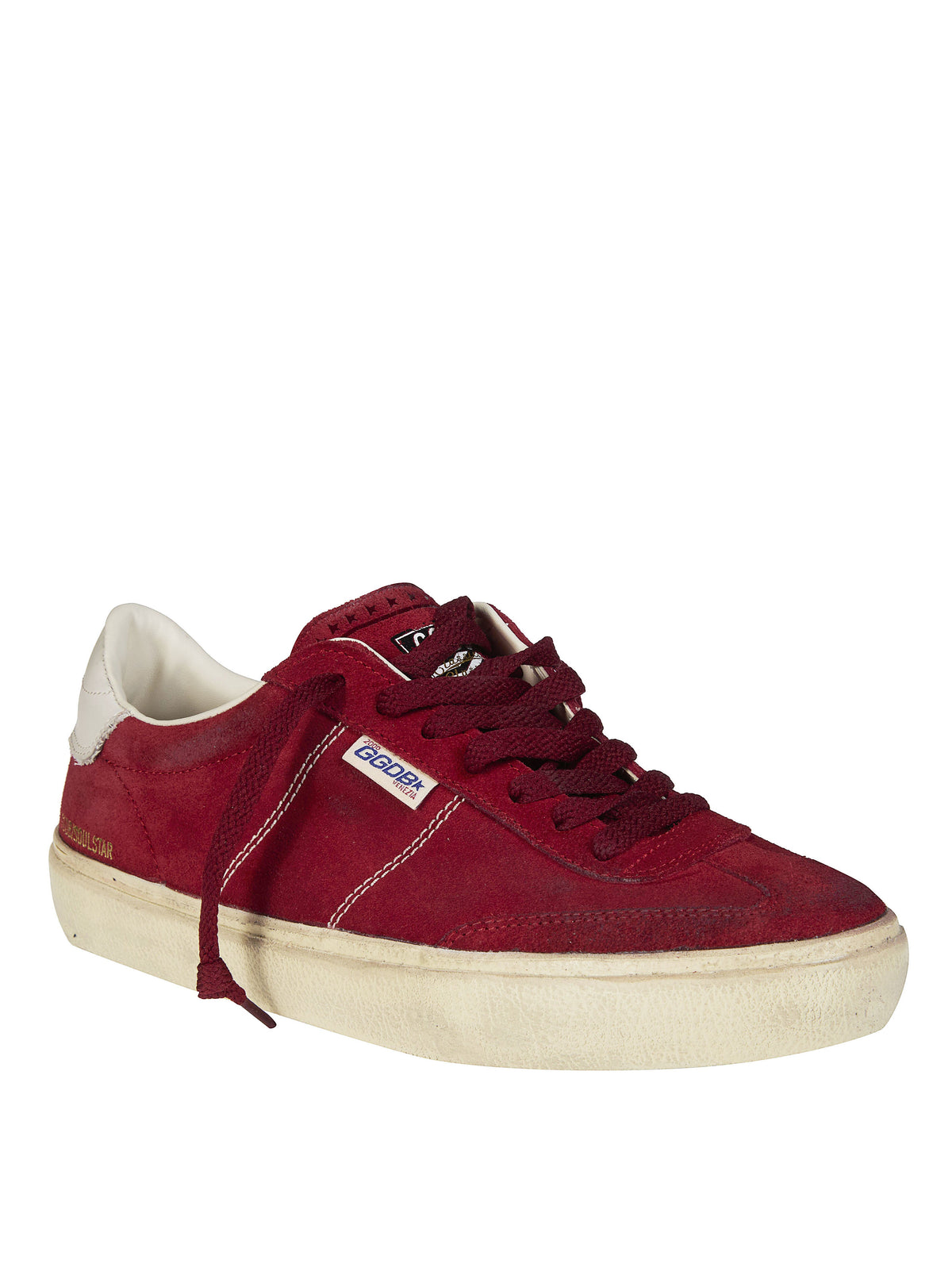 Burgundy Soul-Star Suede Sneakers