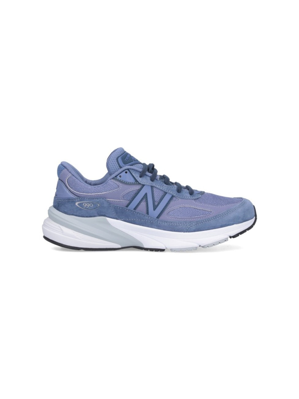 990V6 Sneakers In Purple Suede And Mesh