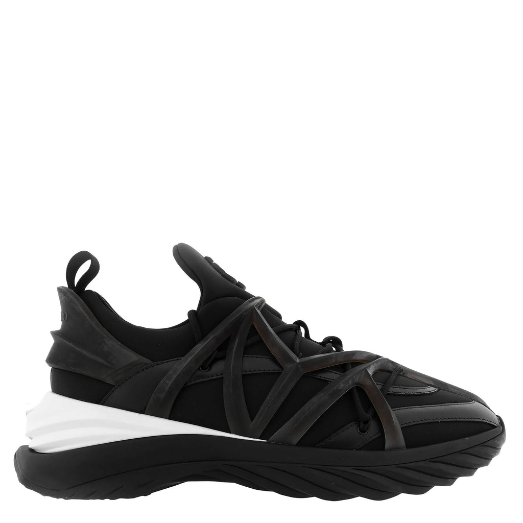 Jimmy Choo Cosmos/M Neoprene and Leather Trainers