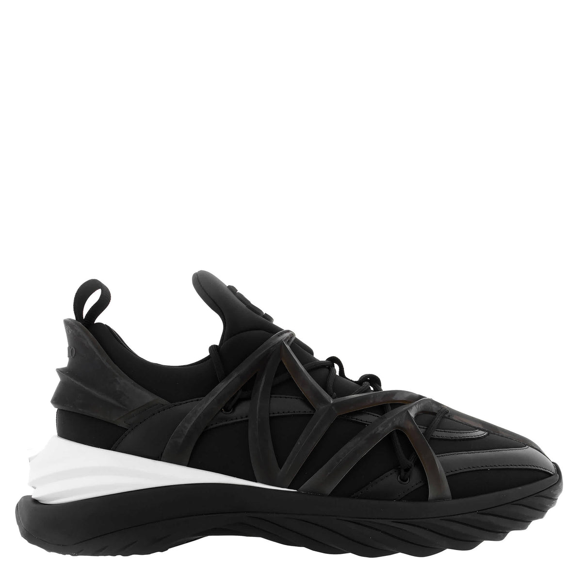 Jimmy Choo Cosmos/M Neoprene and Leather Trainers