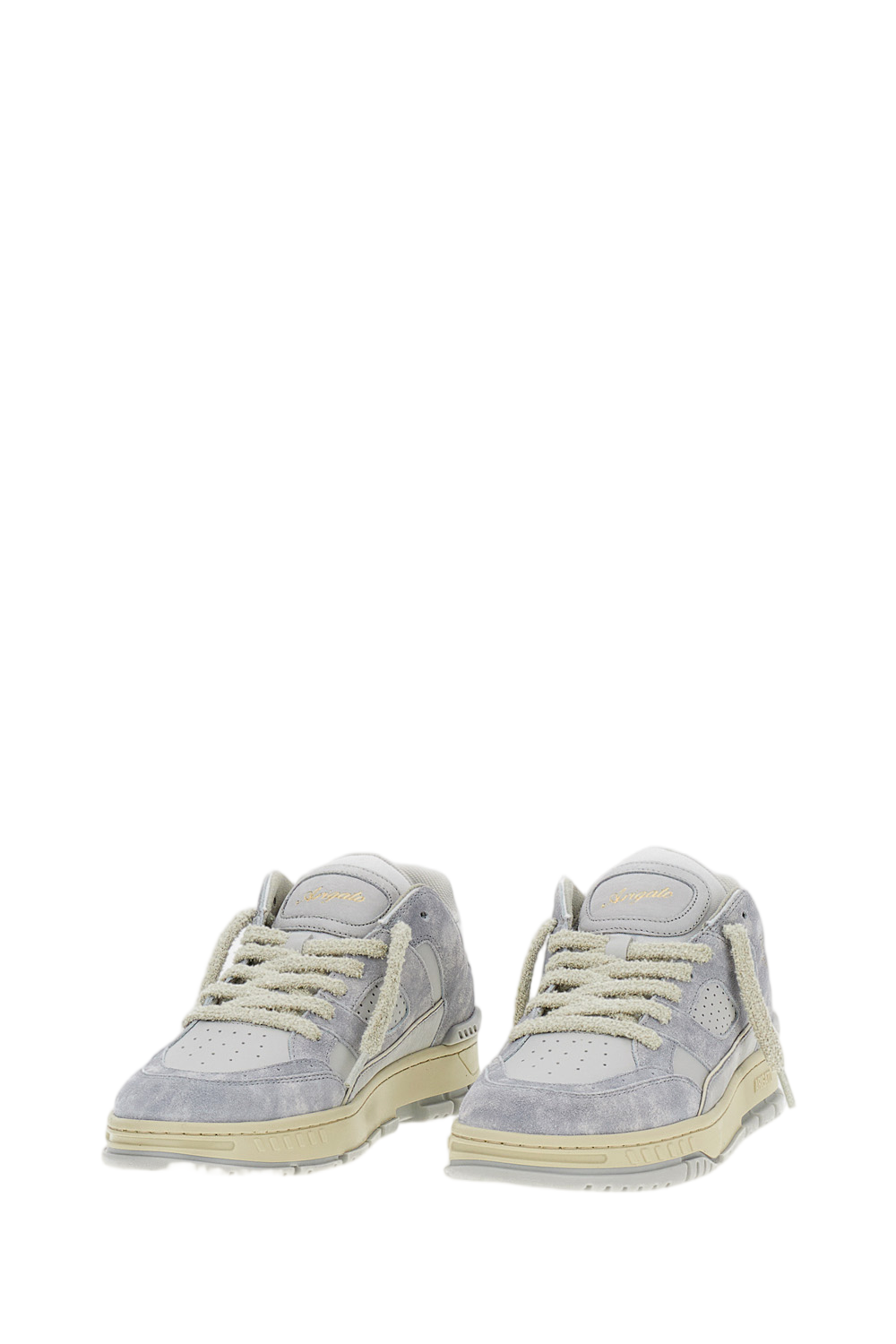 Low-Top Sneakers with Suede Upper and Retro Basketball Inspiration