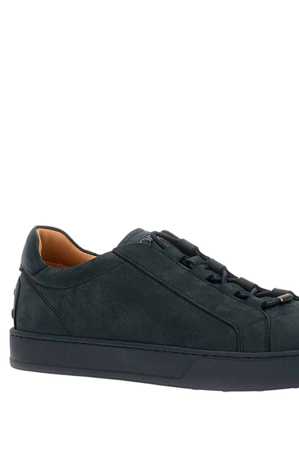 Blue Nabuk Velvet Calfskin Nubuck Sneakers
