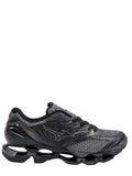 Futuristic Wave Prophecy Sneakers with Glossy Sculpted Sole