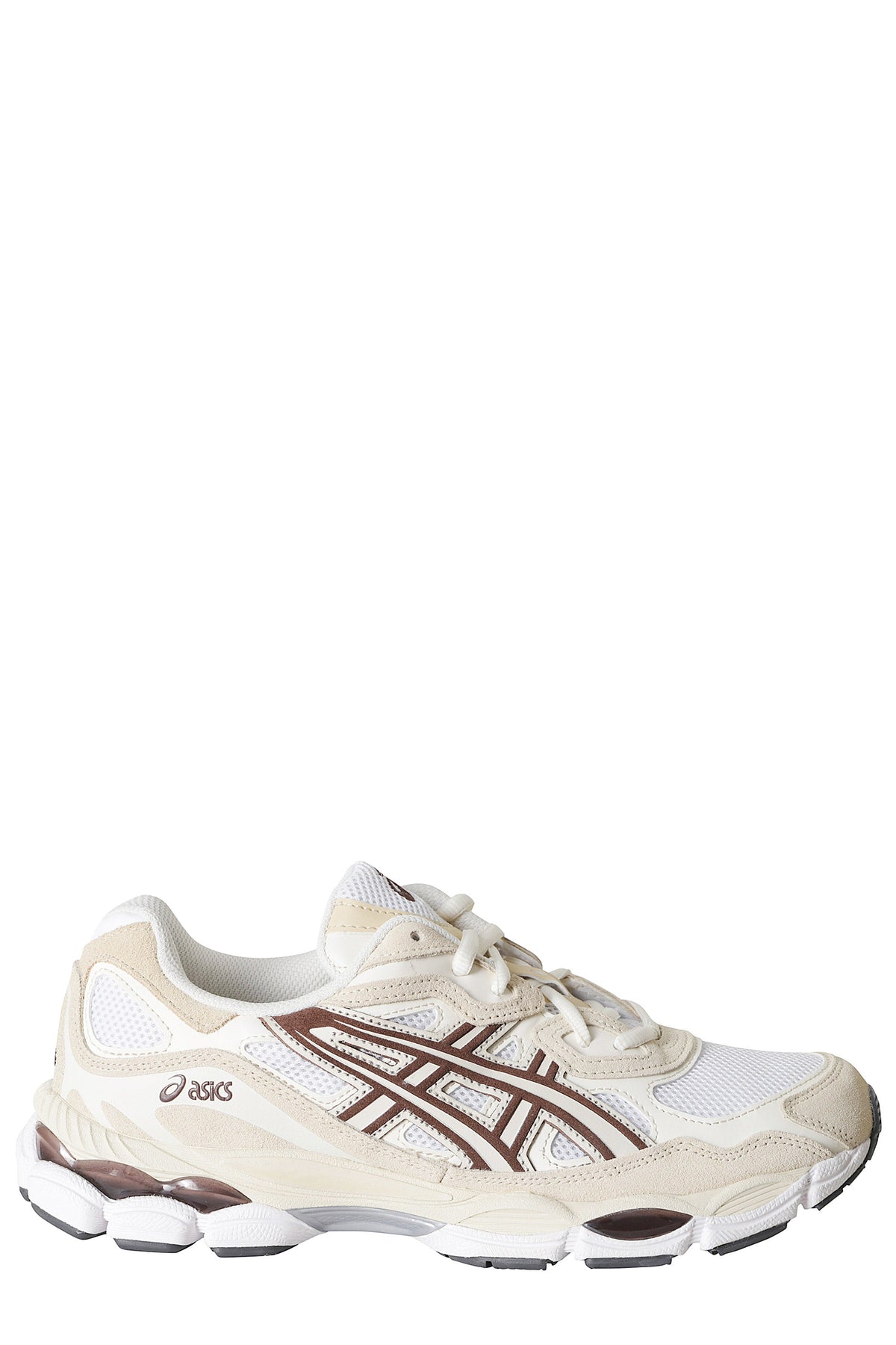 Gel NYC Cream Coffee Mesh Suede Sneakers