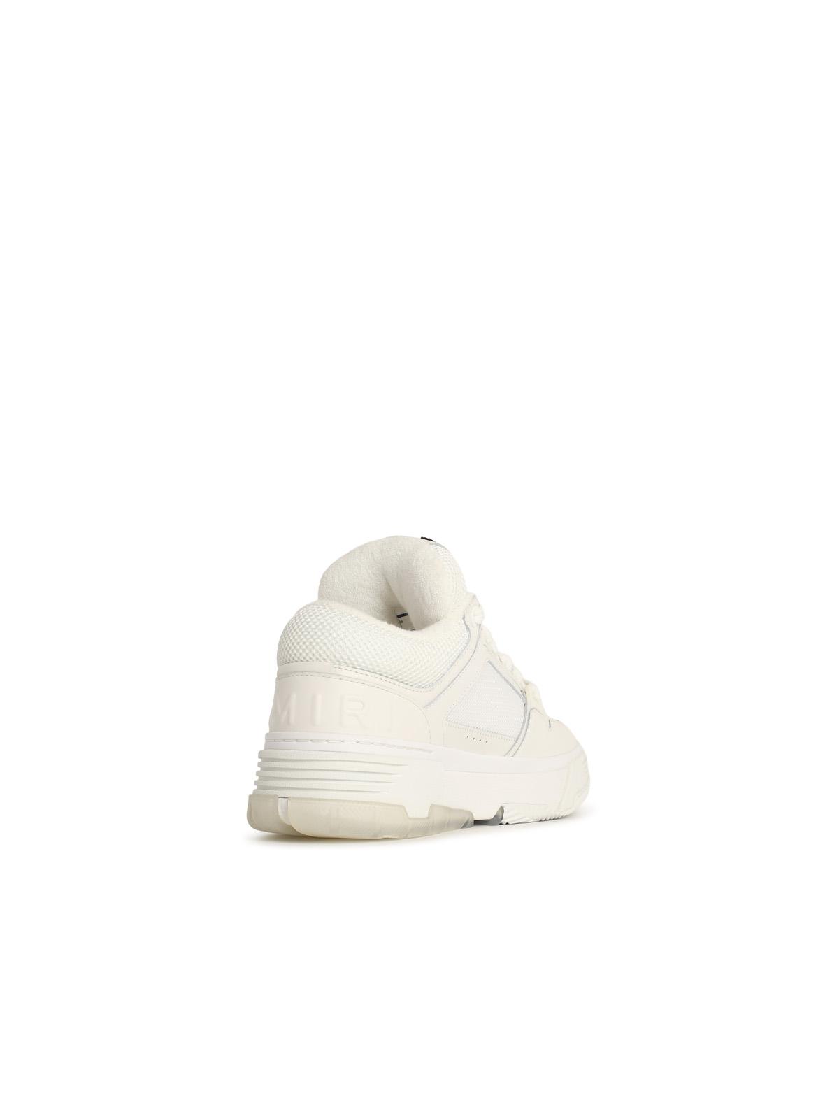 'Ma-1' White Leather Sneakers