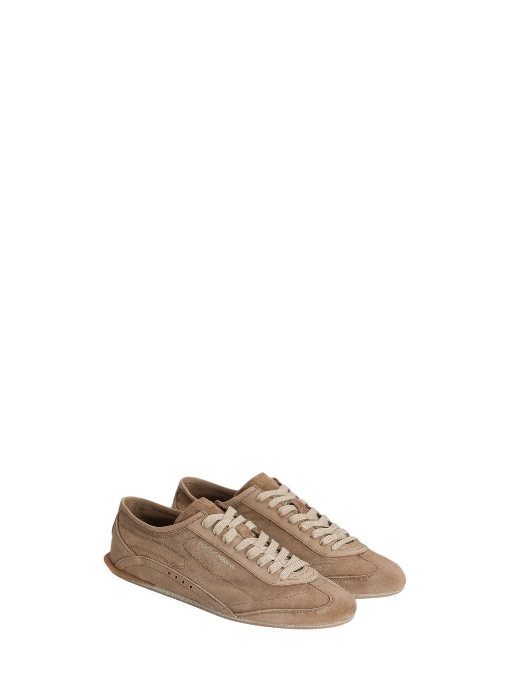 Low-Profile Calf Leather Sneakers with Tonal Laces