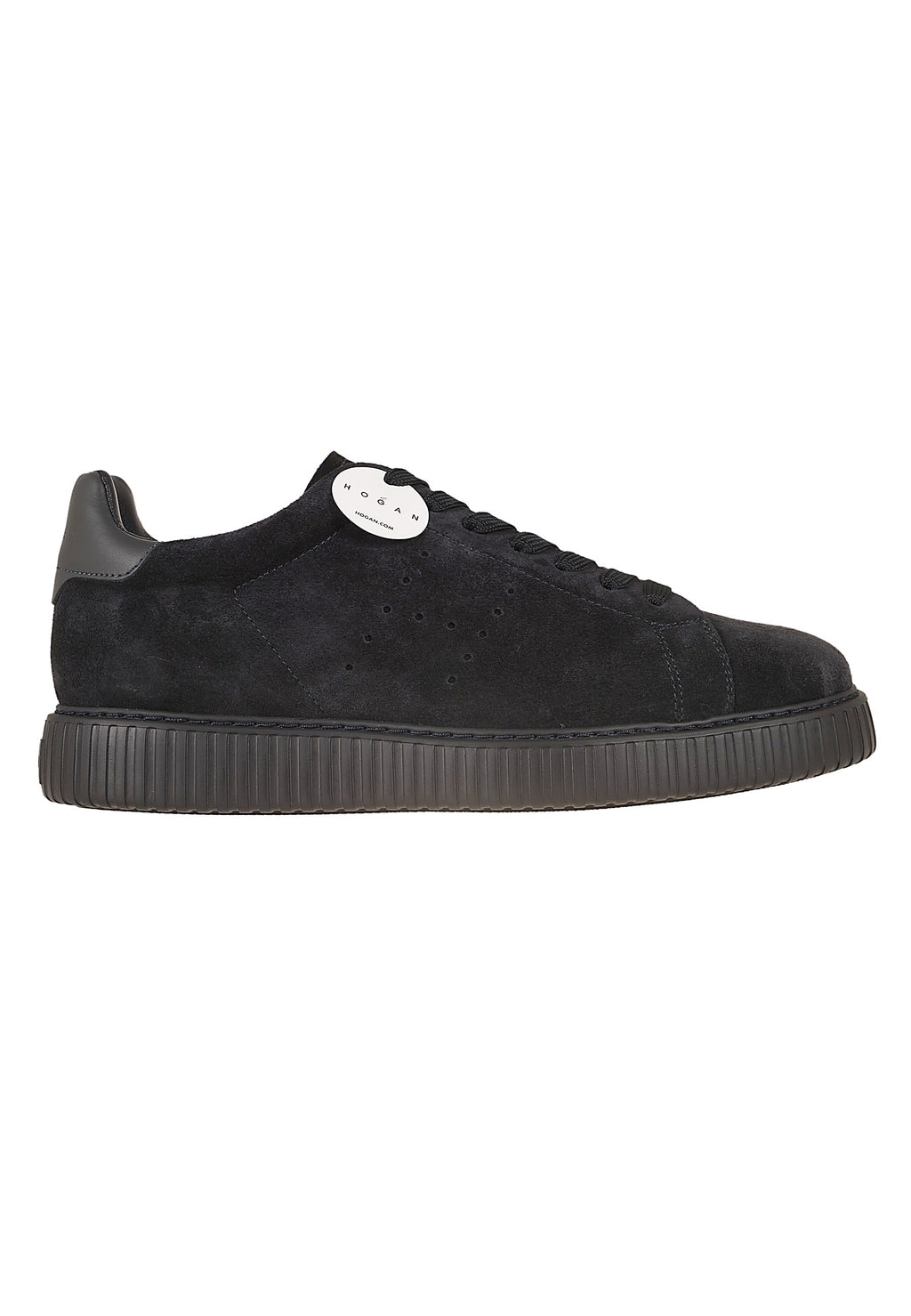 Brown H-Stripes Suede Platform Sneakers