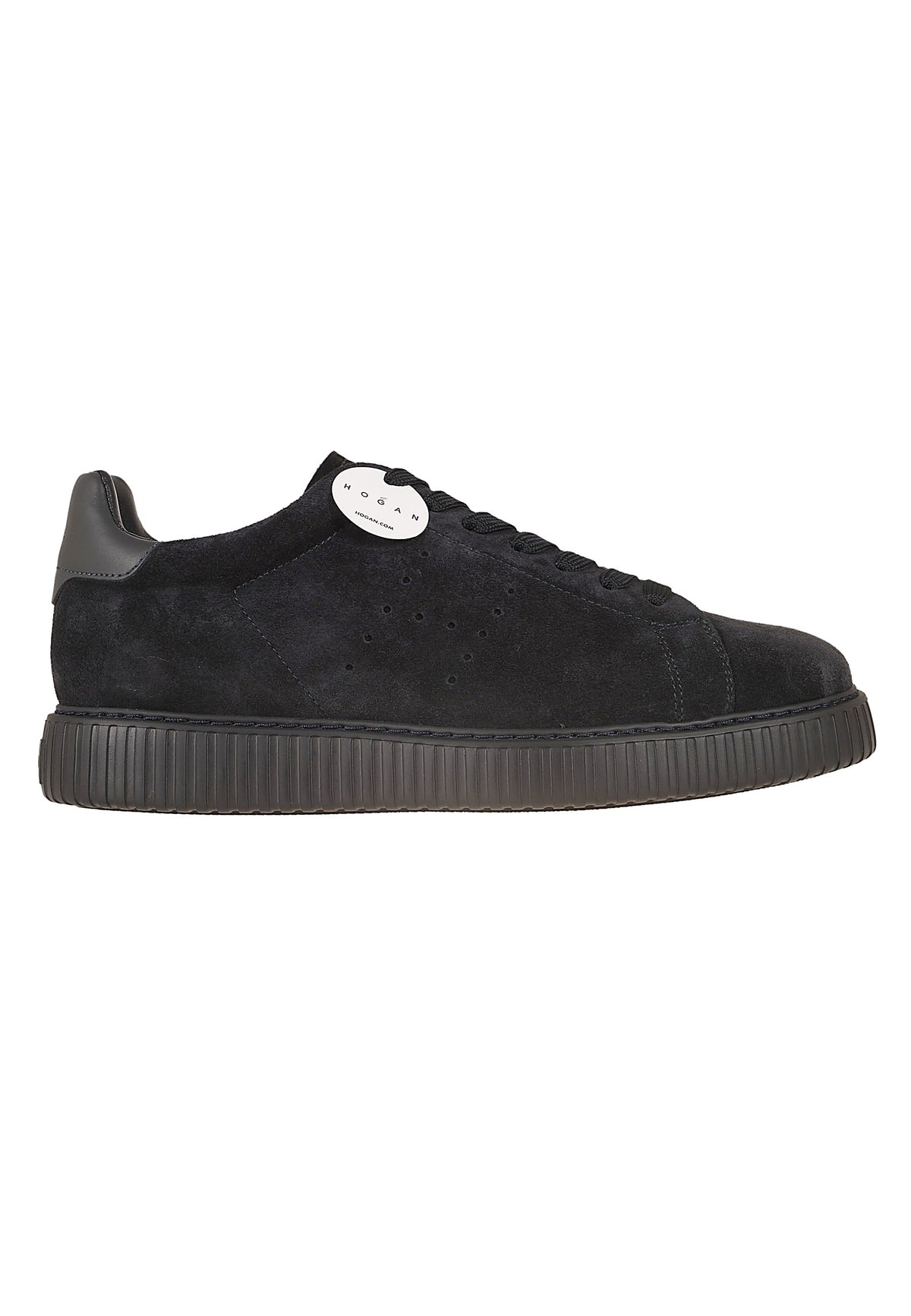 Brown H-Stripes Suede Platform Sneakers