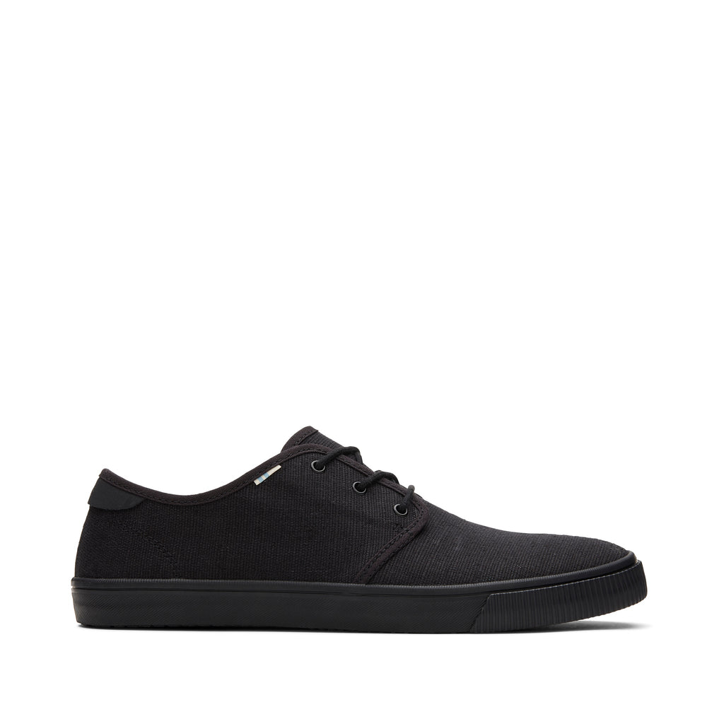 Carlo All Black Heritage Canvas Lace-Up Sneaker