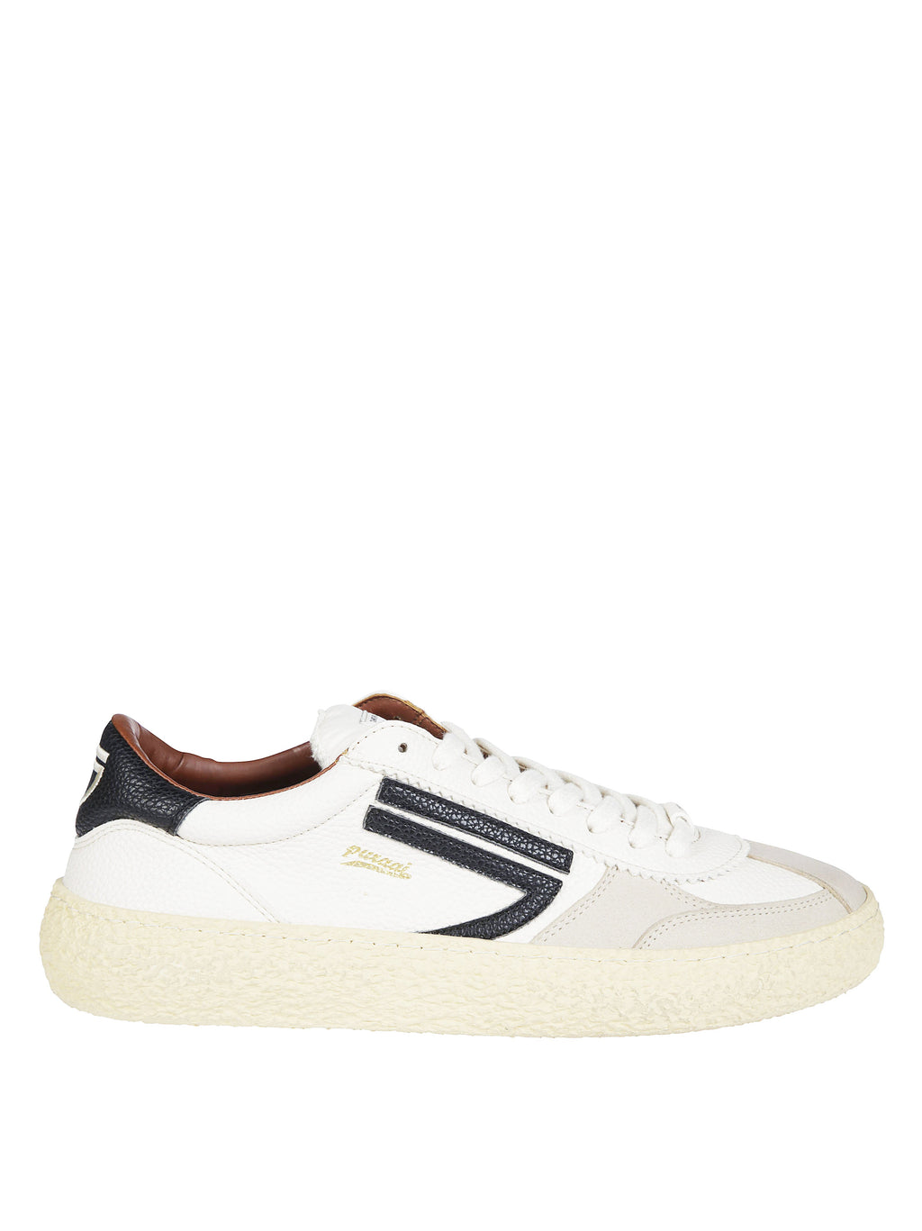 1.01 Vintage Grain Faux-Leather Sneakers