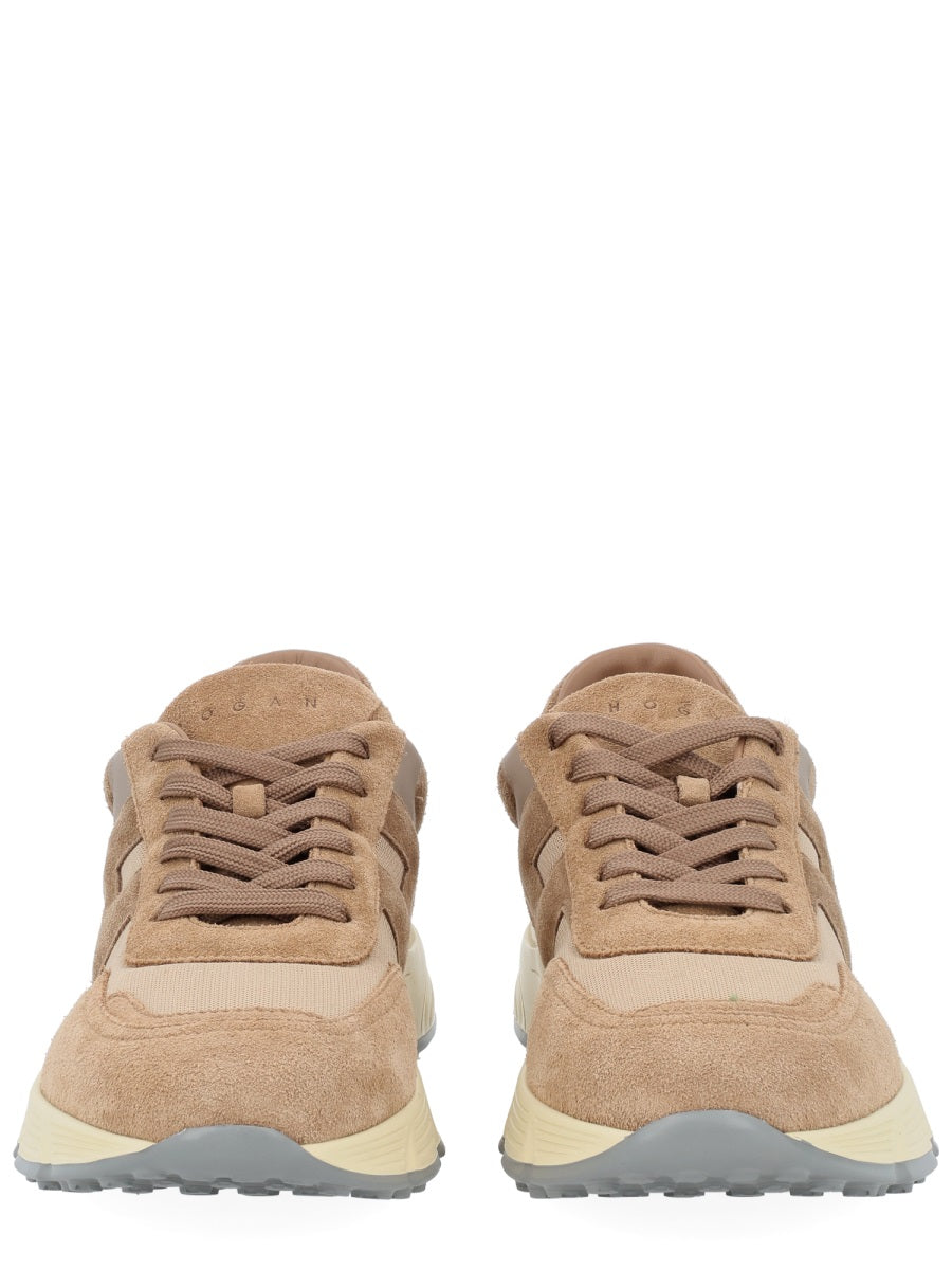 Hyperlight Tonal Suede Overlays Calfskin Sneakers