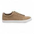 Antique Rogue Men’s Stone Taupe Suede Leather Trainer Sneaker Shoes - Gibbs