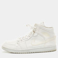 Air Jordans White Leather Jordan 1 Retro High Og Sneakers