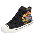 Burberry Black Canvas Kingly Big C High Top Sneakers